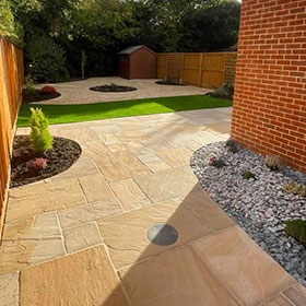 Patios, boarders, fencing